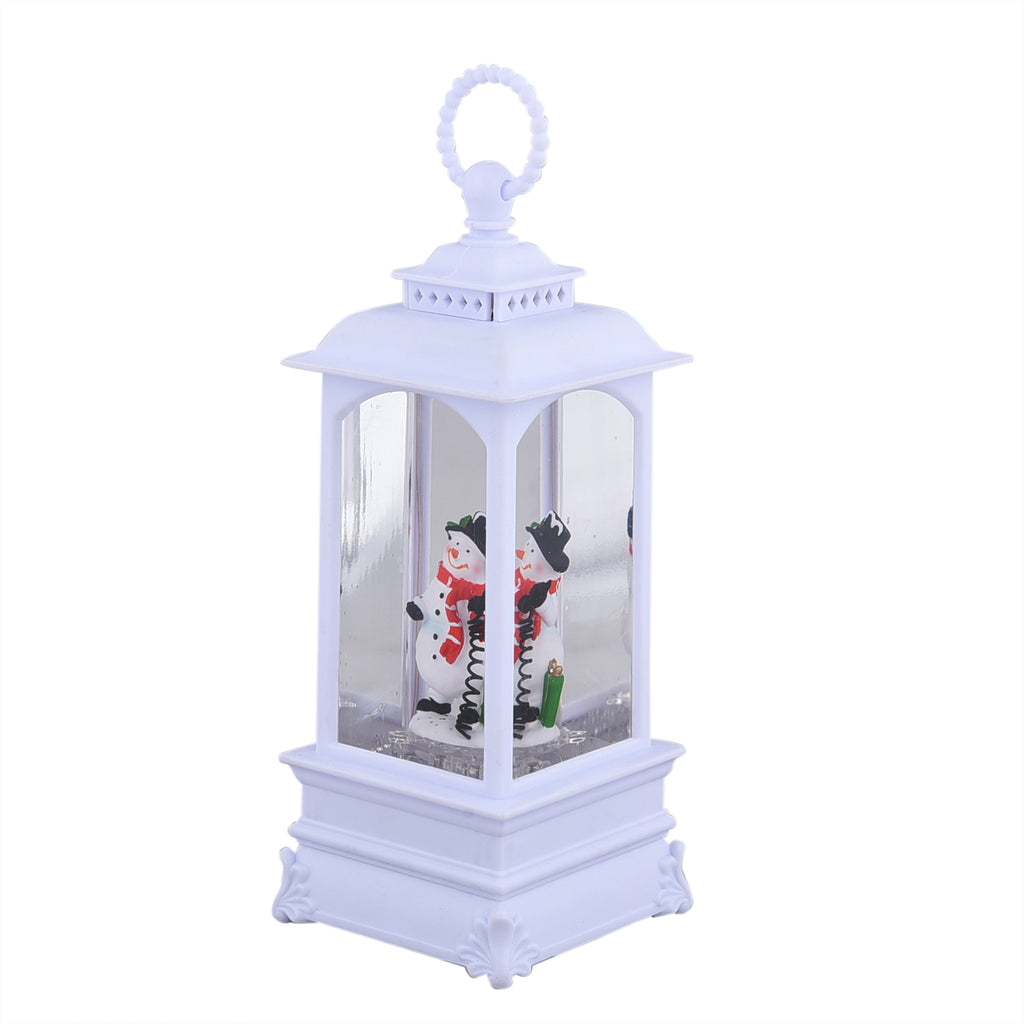 Laterne mit warmer Beleuchtung und Musik