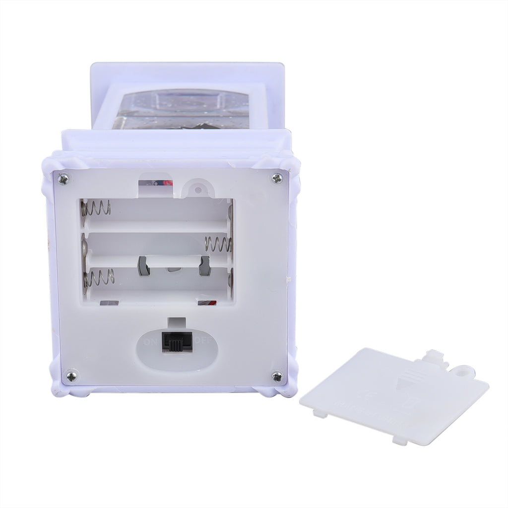 Laterne mit warmer Beleuchtung und Musik